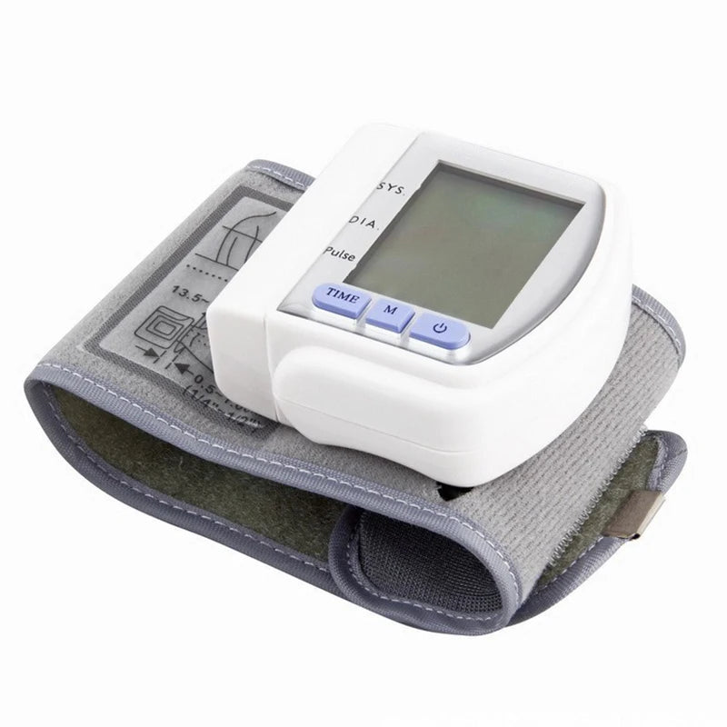 Wrist cuff Digital Blood Pressure, Heart Beat Rate and Pulse Monitor
