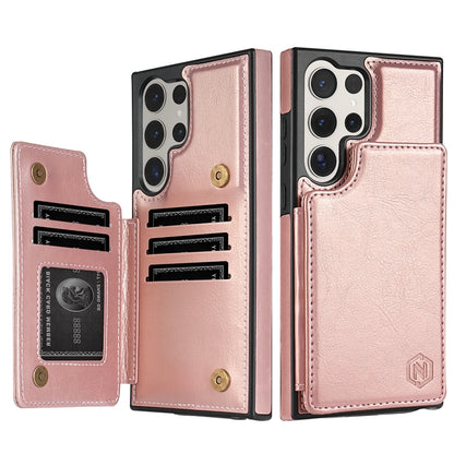 Leather Case For Samsung Galaxy with wallet S25 FE S24 FE S23 Ultra S22 Plus S21 S20