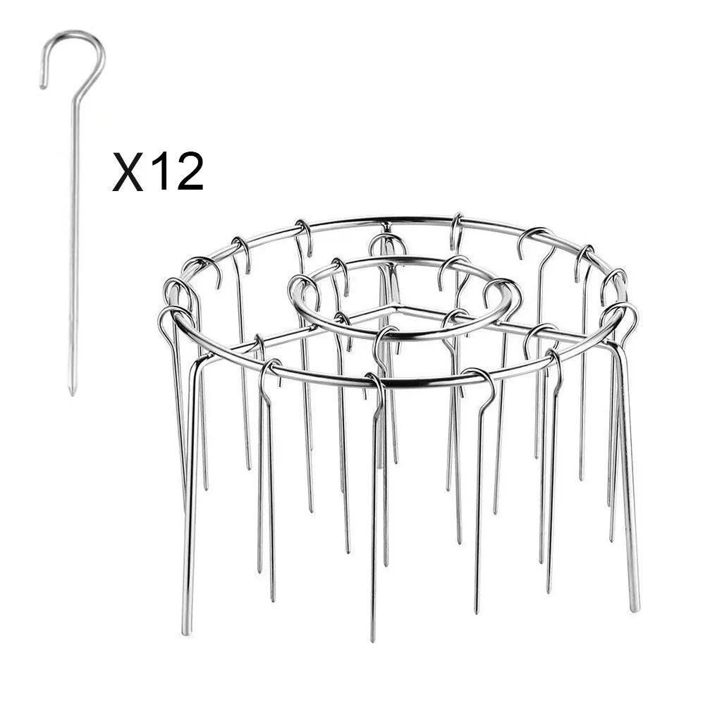 Stainless Steel Vertical Grill Rack with 12/24/49 Skewer for Air Fryer Accessory