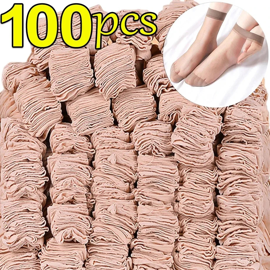10 -50 Pairs Transparent Ultrathin Summer Socks