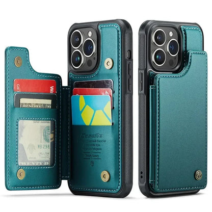 Flip Leather Phone Case with wallet for iPhone 17 Pro Max 17E 16 Plus 15 14 13 12 11 XR X XS