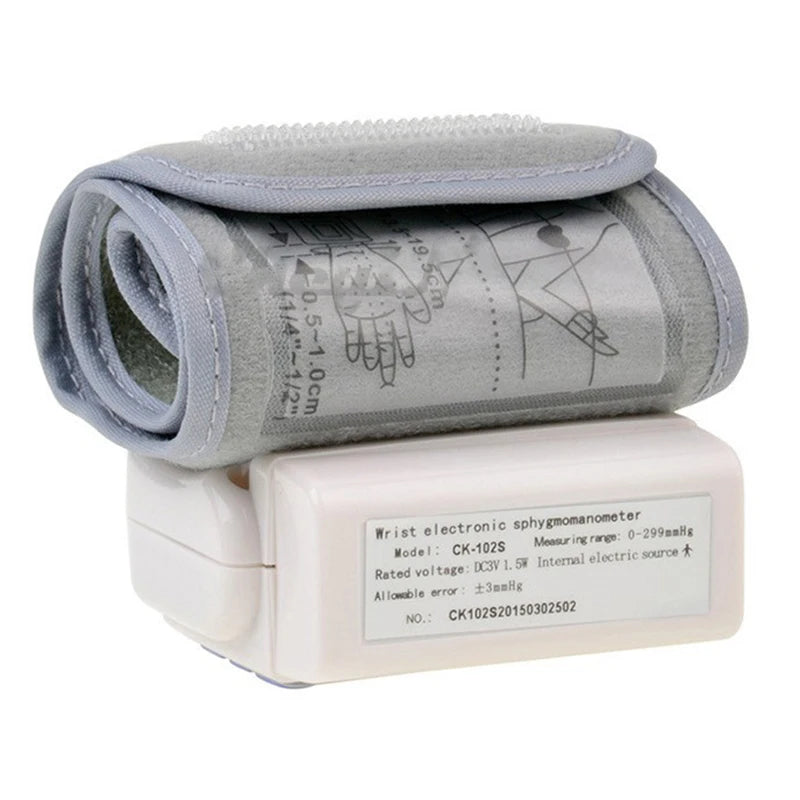 Wrist cuff Digital Blood Pressure, Heart Beat Rate and Pulse Monitor