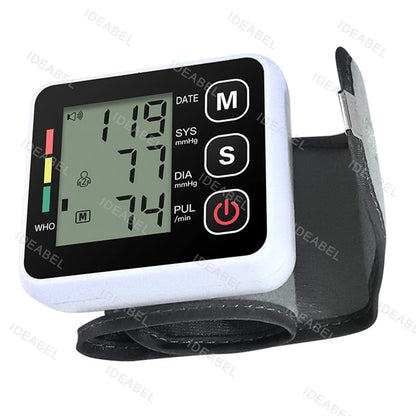 Wrist cuff Digital Blood Pressure, Heart Beat Rate and Pulse Monitor