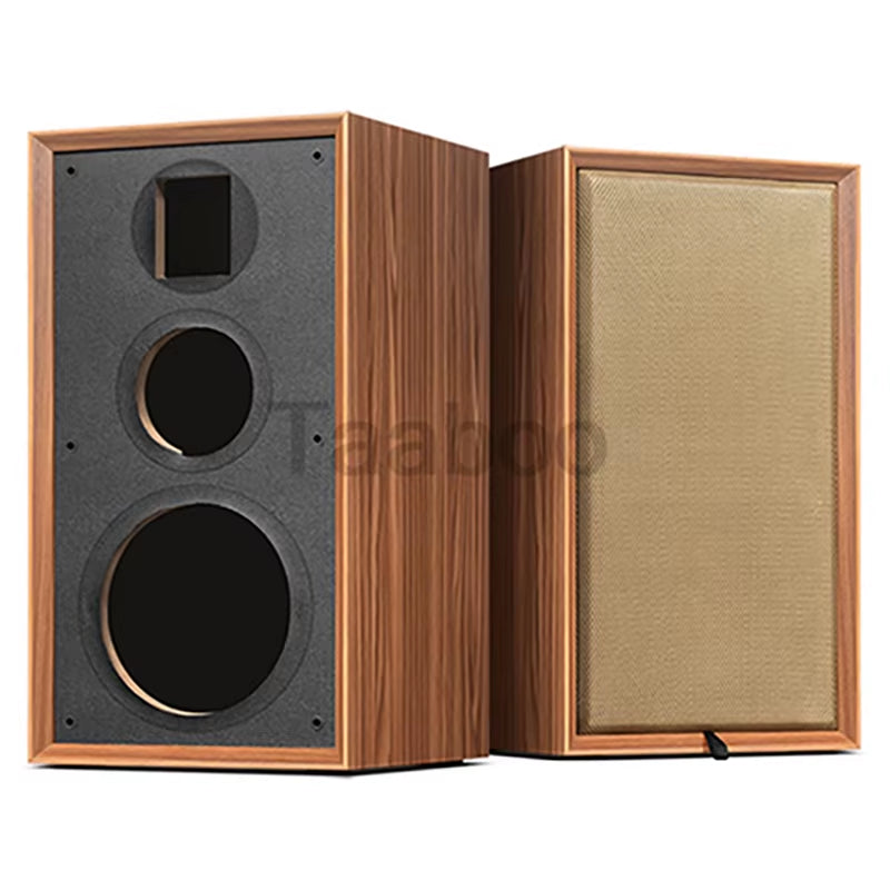 8 Inch Three-Way Labyrinth Speaker Empty Box Bookshelf Speaker Home Speaker DIY Hifi Audio Wooden Handmade Box Passive Speaker